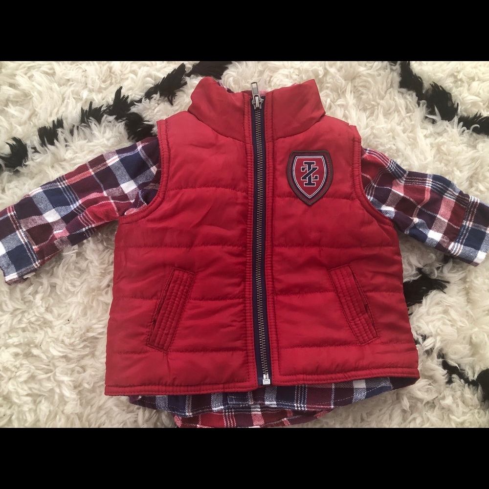 Boys shirt and pullover set